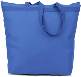 600 denier polyester large tote - royal Case of 48