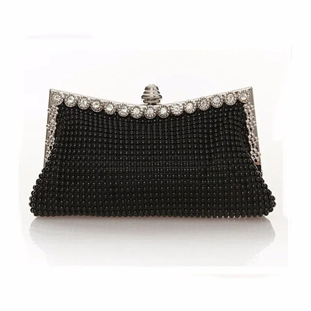 AEQUEEN Women Evening Bag Day Clutches Austrian Diamond Aluminium Shinestone Banquet Wedding Party Bag Beaded Evening Clutch Bag