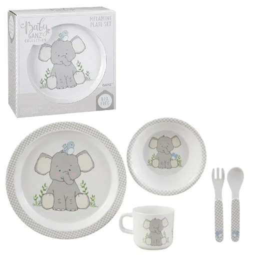 Baby Ganz | Elephant Melamine Plate Set