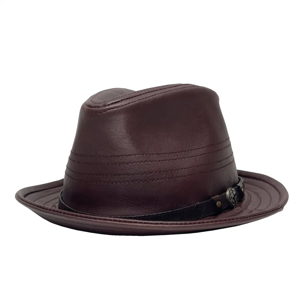 Balboa | Womens Leather Fedora Hat