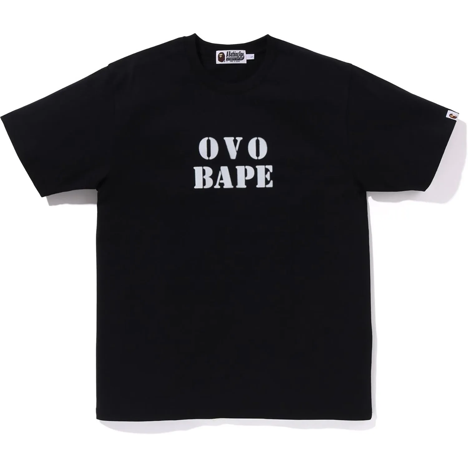 BAPE X OVO STENCIL LOGO TEE MENS