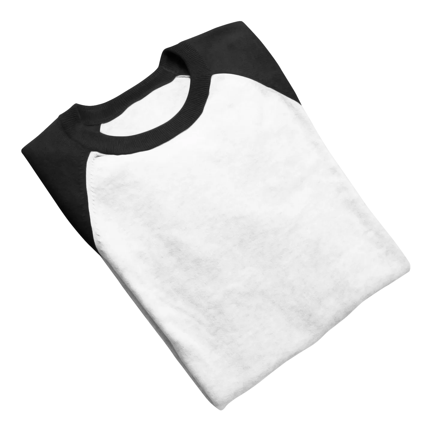 Black & White Raglan Sleeve T shirt - For Men