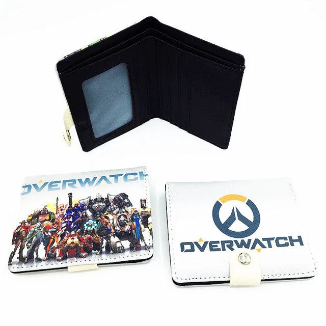 Blizzard Game Overwatch/Tokyo Ghoul 3D Wallets Tracer Reaper Overwatch Purse Billetera For Teenager Leather Money Bag