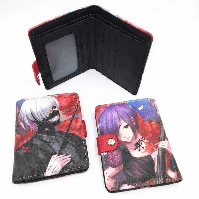 Blizzard Game Overwatch/Tokyo Ghoul 3D Wallets Tracer Reaper Overwatch Purse Billetera For Teenager Leather Money Bag