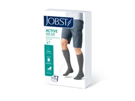 Bsn Medical Jobst Activewear Socks Stocking Compression Kn 15-20Closed Stl Grey Xlfc 1/Pr