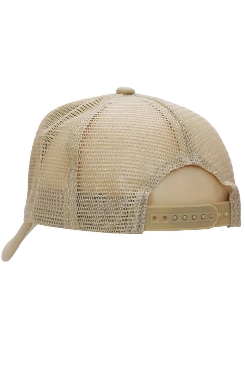 Cap Zone - Rodeo Horse Diamond Quilt Stitch Padded Trucker Hat: Khaki