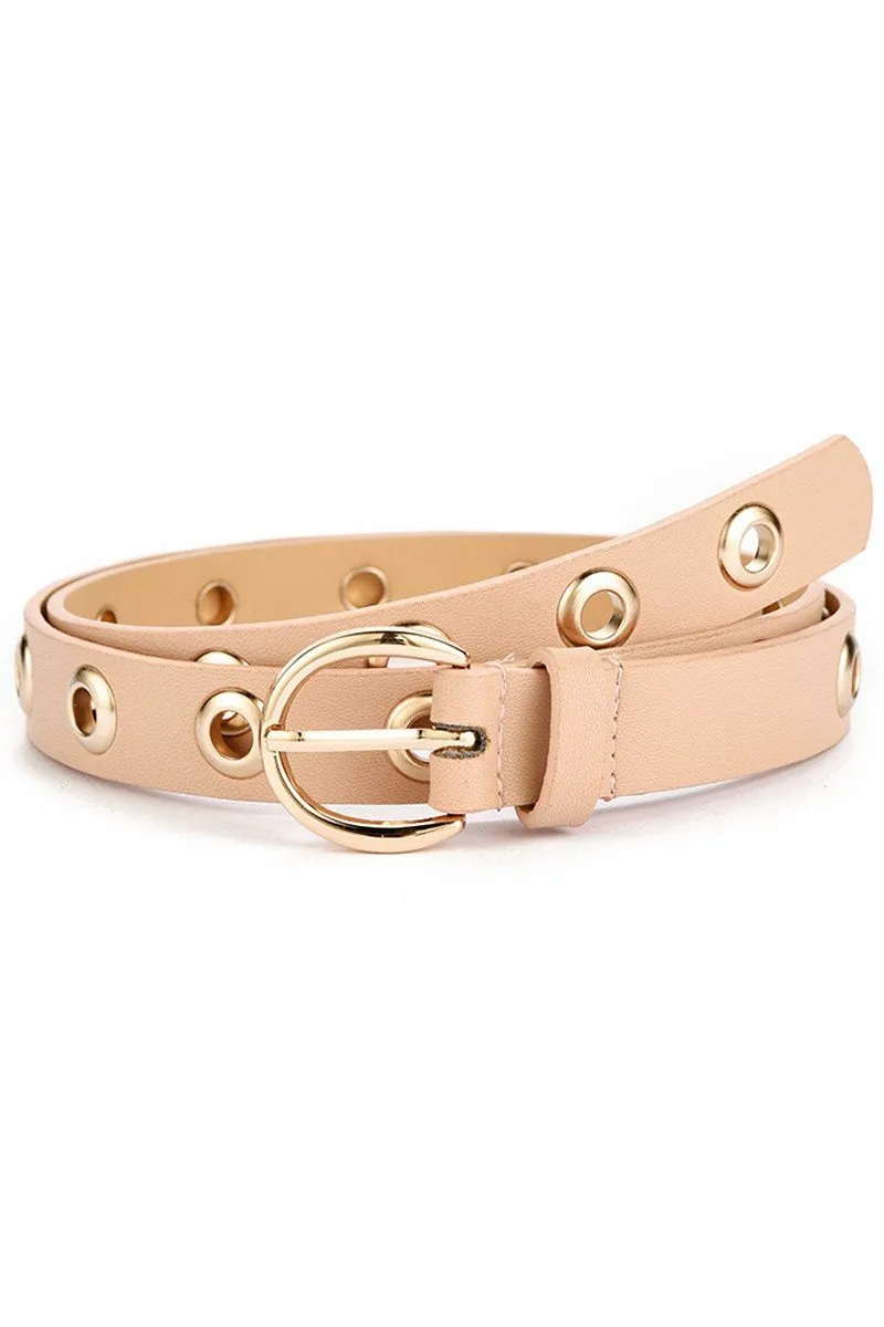 CASUAL ROUND BUCKLE FASHION BELT