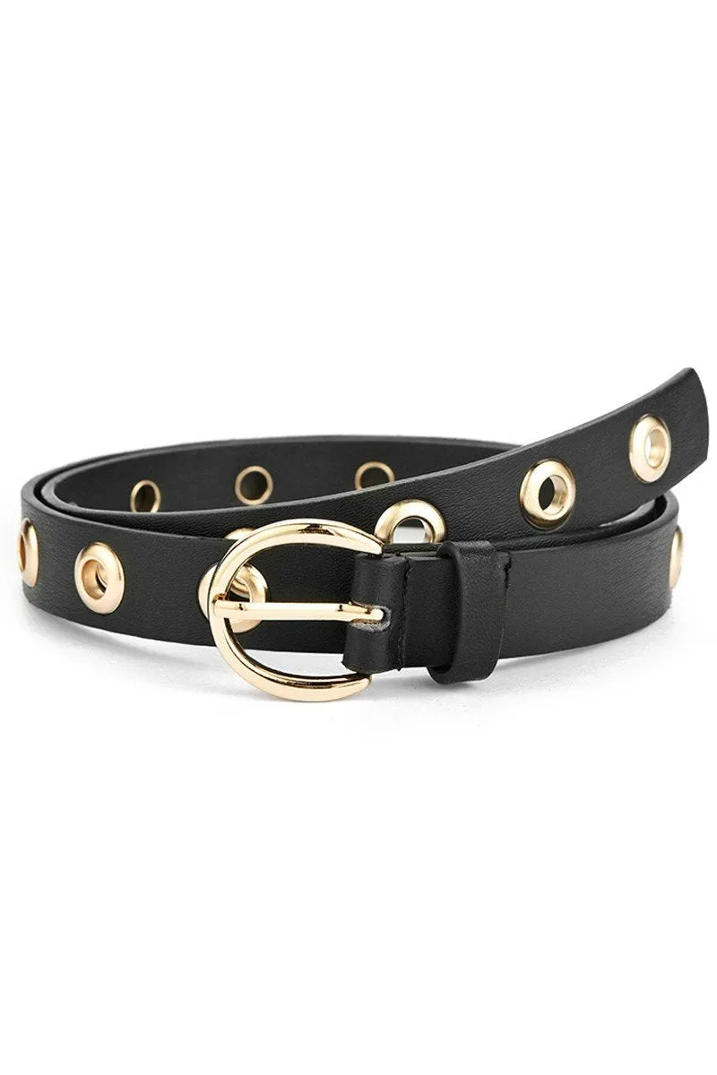 CASUAL ROUND BUCKLE FASHION BELT