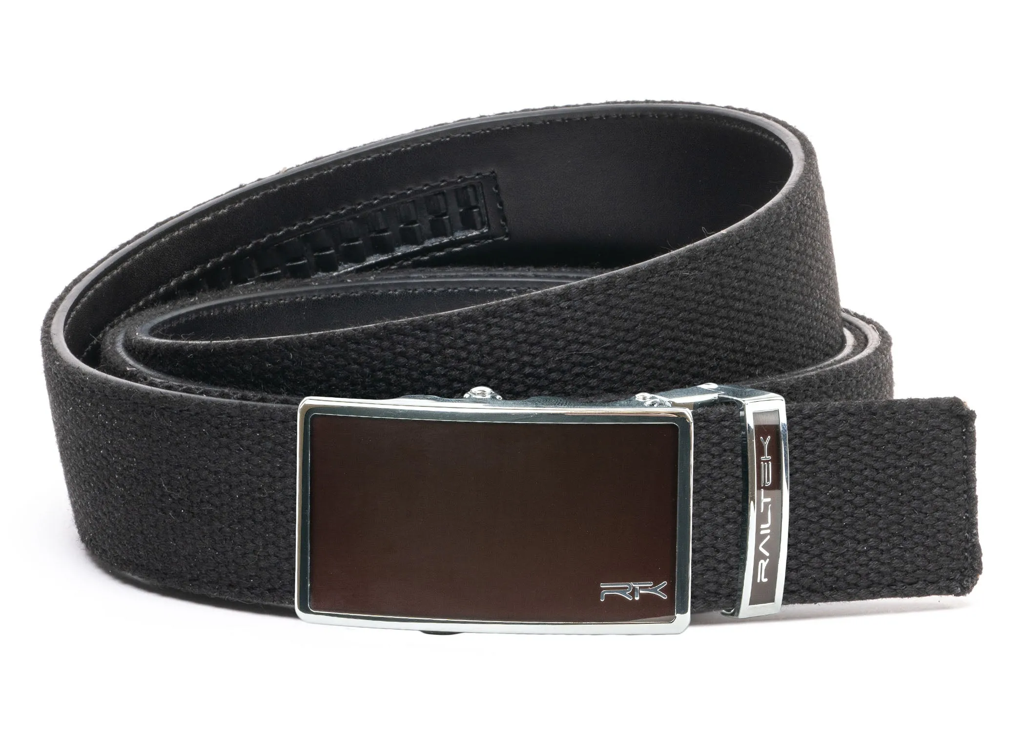 Chrome Dark Brown Railtek™ Belt