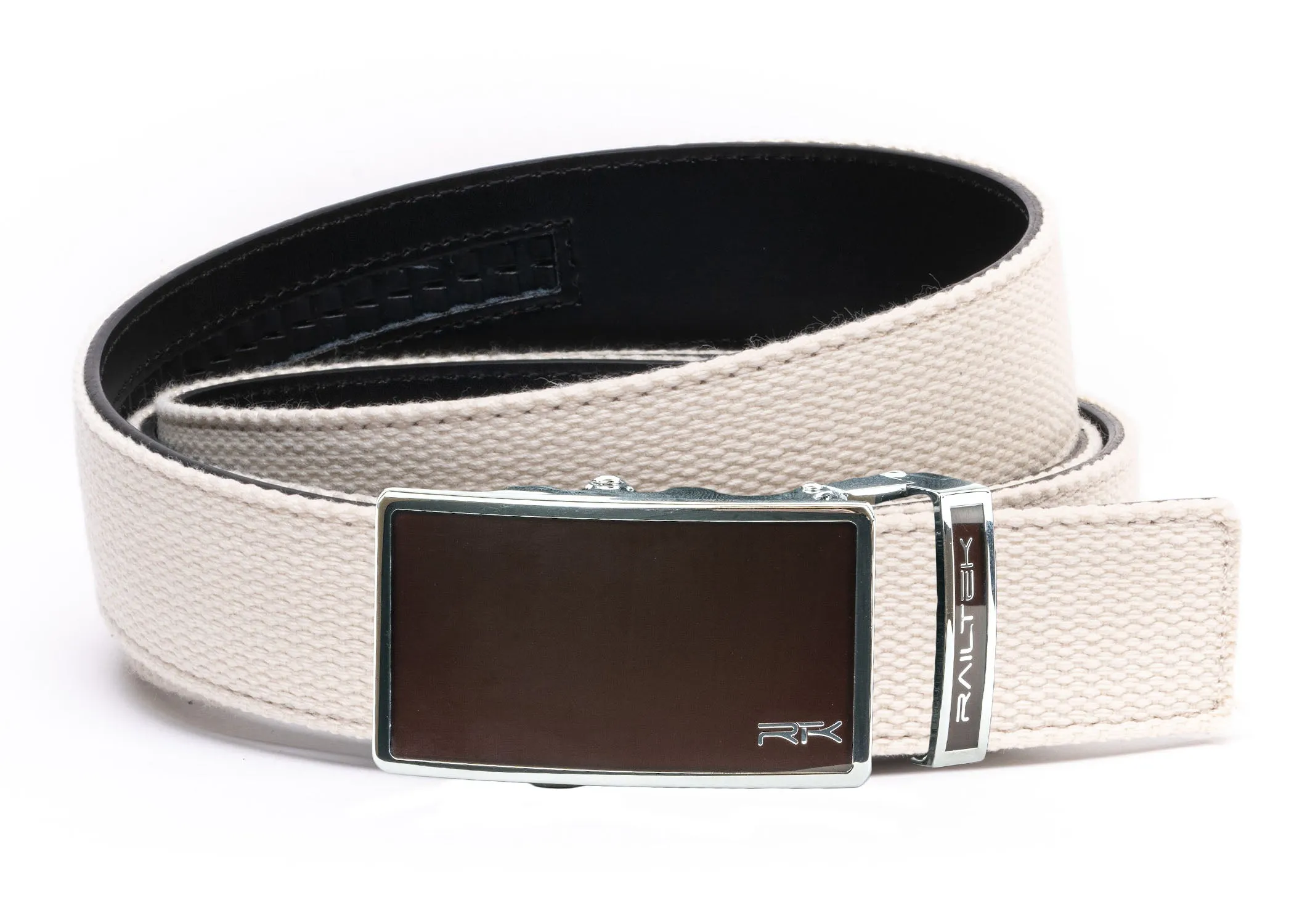 Chrome Dark Brown Railtek™ Belt