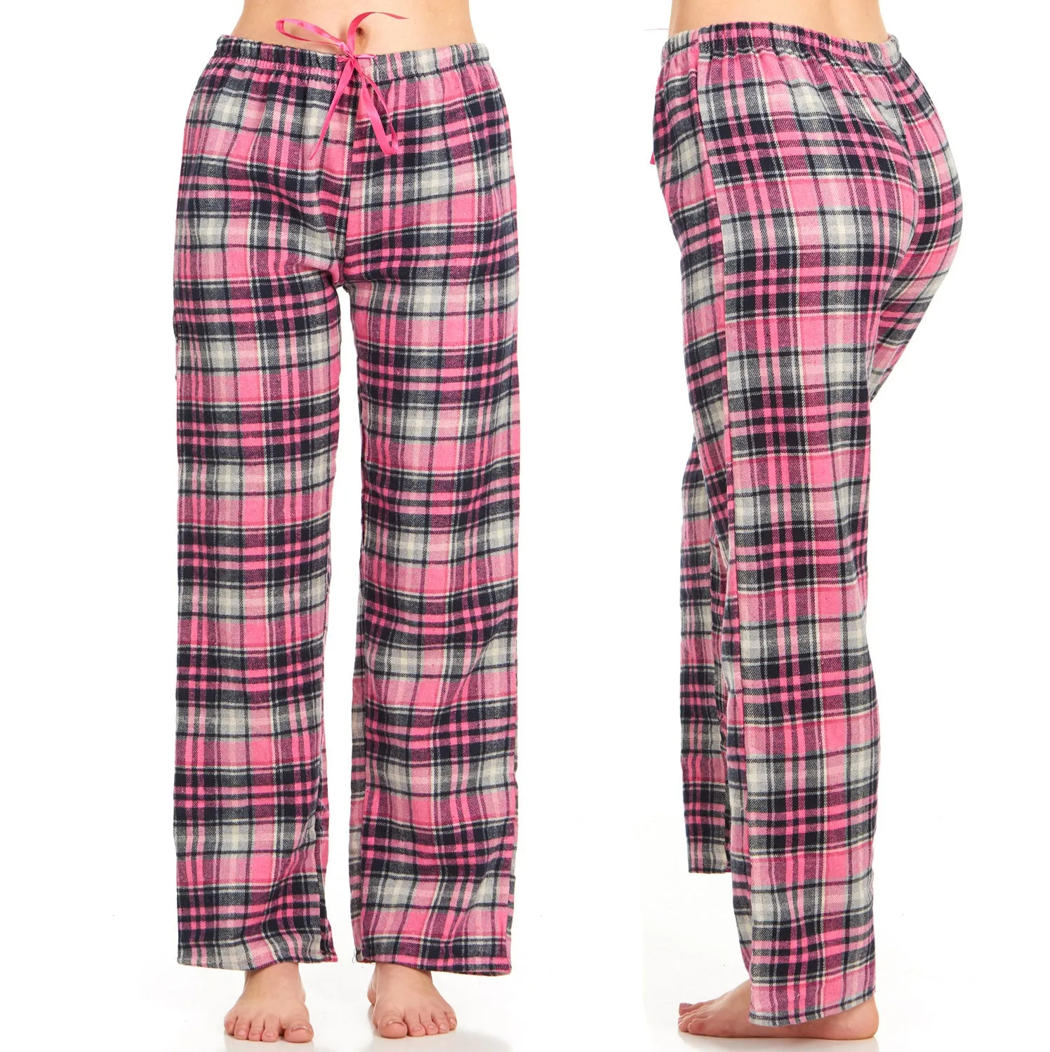 DARESAY Women’s Flannel Pajama Pants Ladies’ Soft & Stretchy Plaid Pajama Pants- Relaxed Fit, Comfortable Home pajama pants for women- Long Sleep Pants & Casualwear For All Seasons