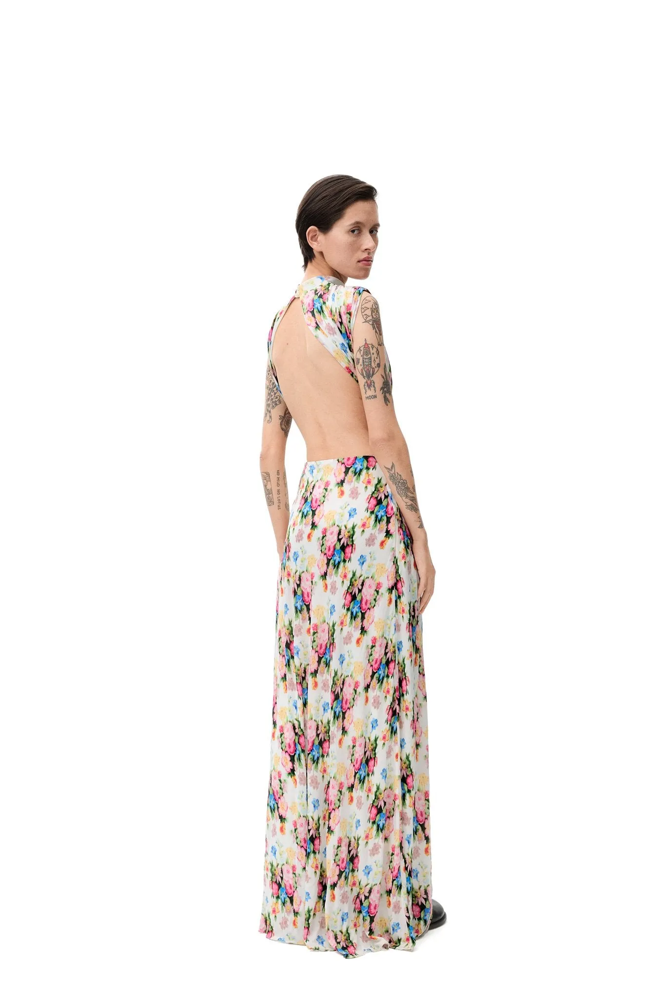 Draped Dress In Viscose