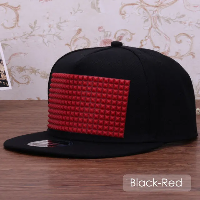 Fancy 3D snapback cap raised soft silicon square pyramid flat baseball hip hop hat for boys and girls