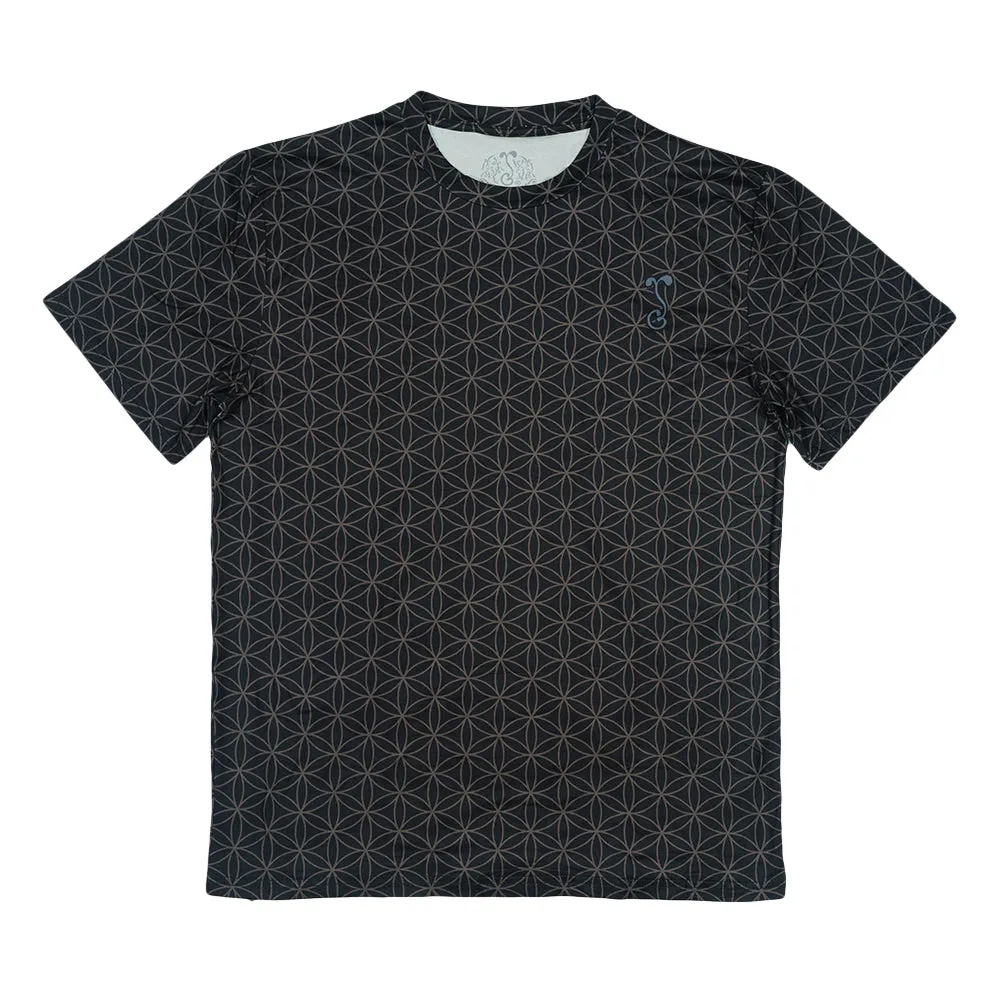 Flower of Life Black T Shirt