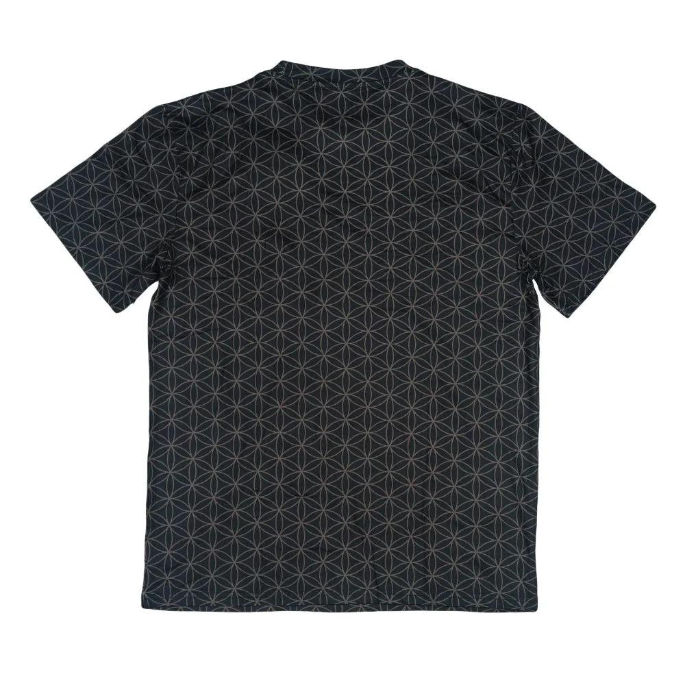 Flower of Life Black T Shirt