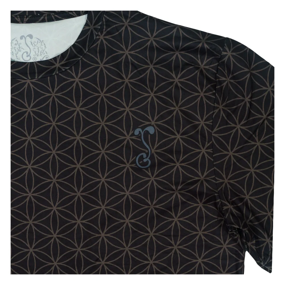 Flower of Life Black T Shirt