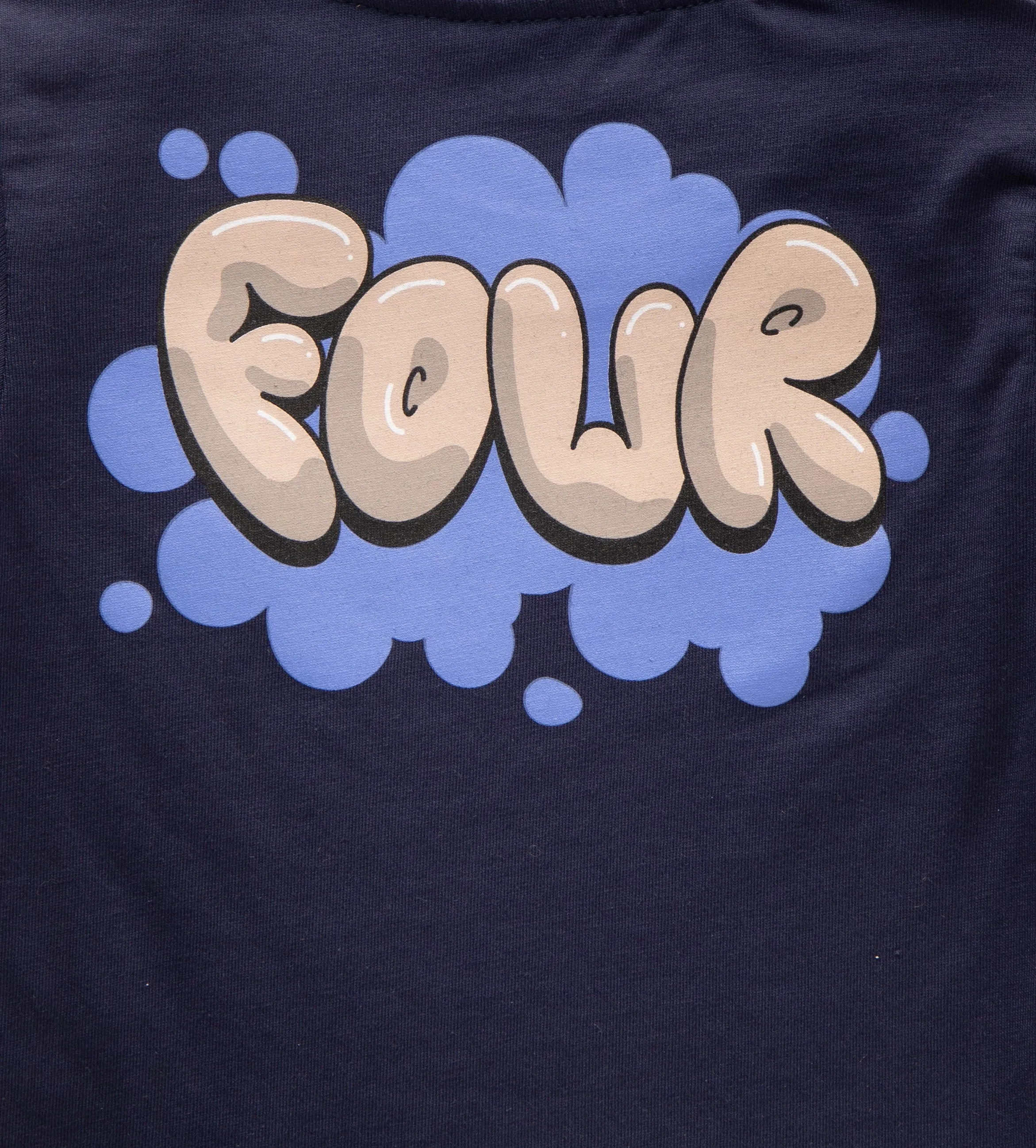 Four Baby T-shirt Balloon Marine Blue