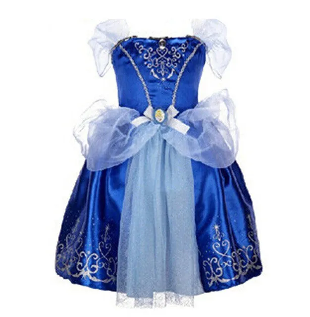 Girls Princess Summer Dresses Kids Belle Cosplay Costume Clothing Children Rapunzel Cinderella Sleeping Beauty Sofia Party Dress