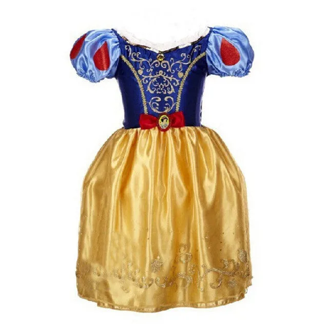 Girls Princess Summer Dresses Kids Belle Cosplay Costume Clothing Children Rapunzel Cinderella Sleeping Beauty Sofia Party Dress