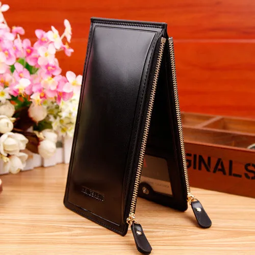 HENGSHENG Fashion Wallet Women Wallet Double Zippers Colourful Ultrathin Coin Wallet Women Handbag Women Purse Card Holders 1039