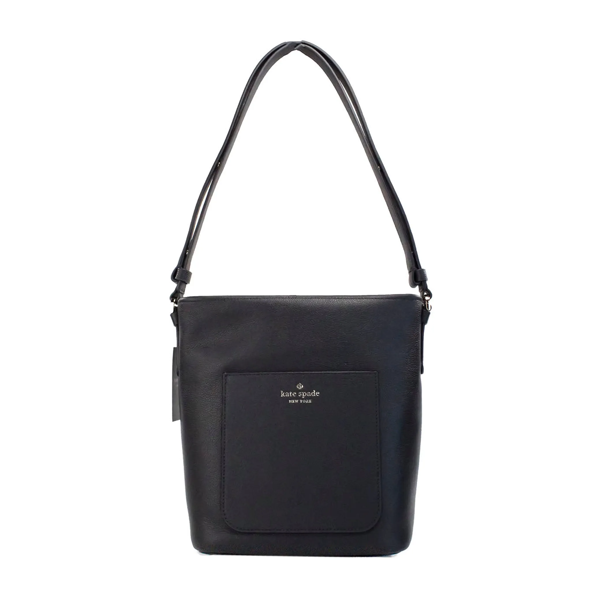 Kate Spade Elsie Small Black Leather Bucket Shoulder Bag