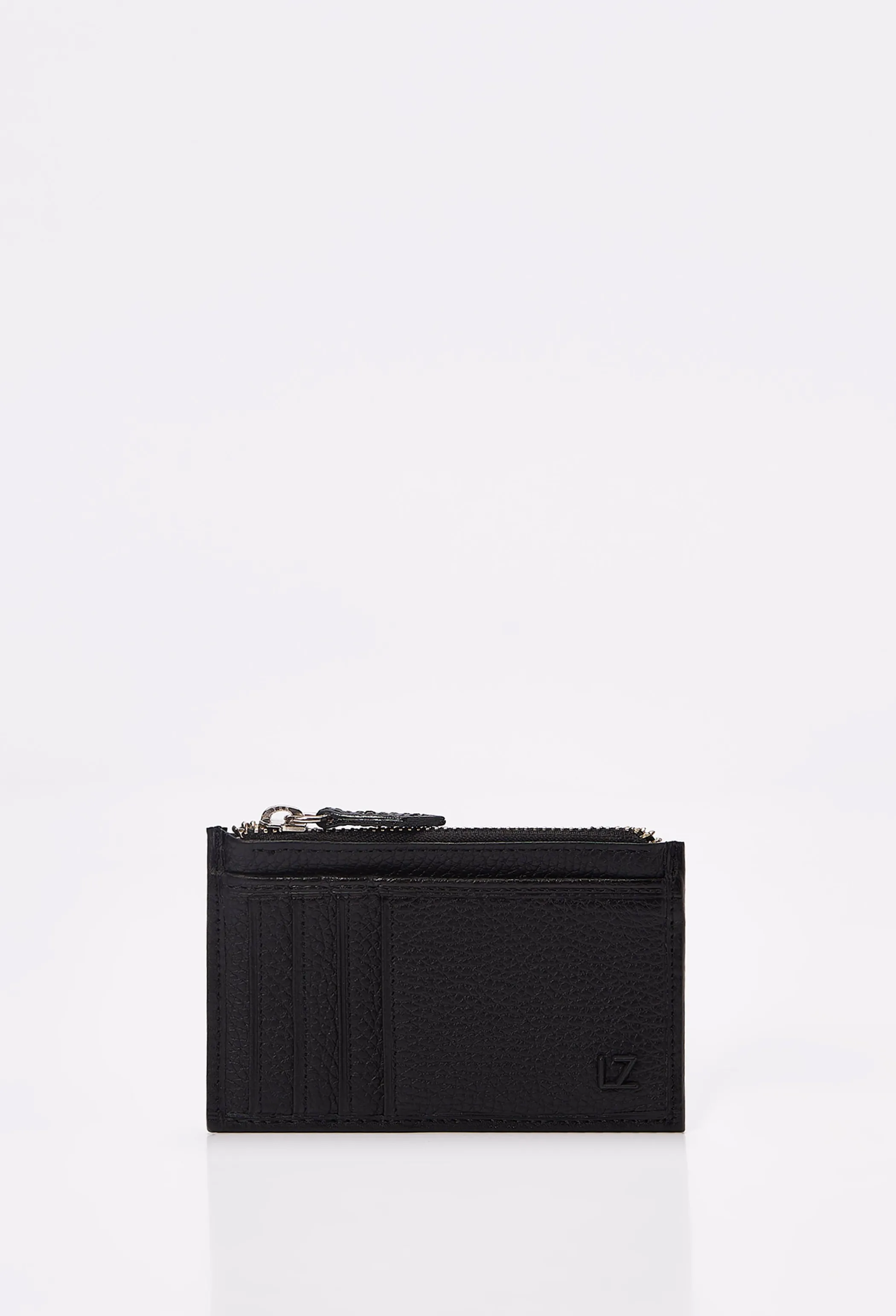 Leather Zip-Top Card Holder