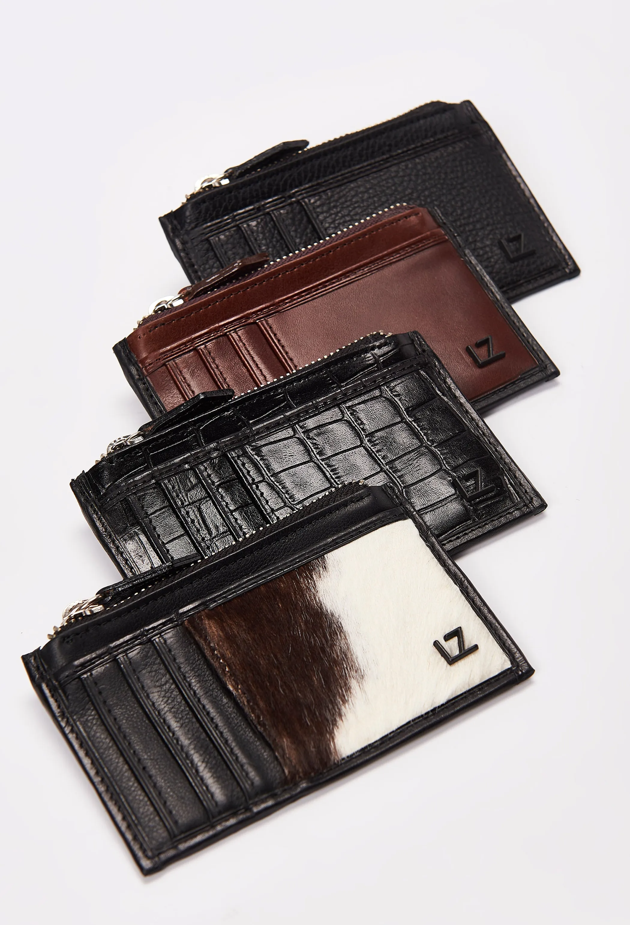 Leather Zip-Top Card Holder