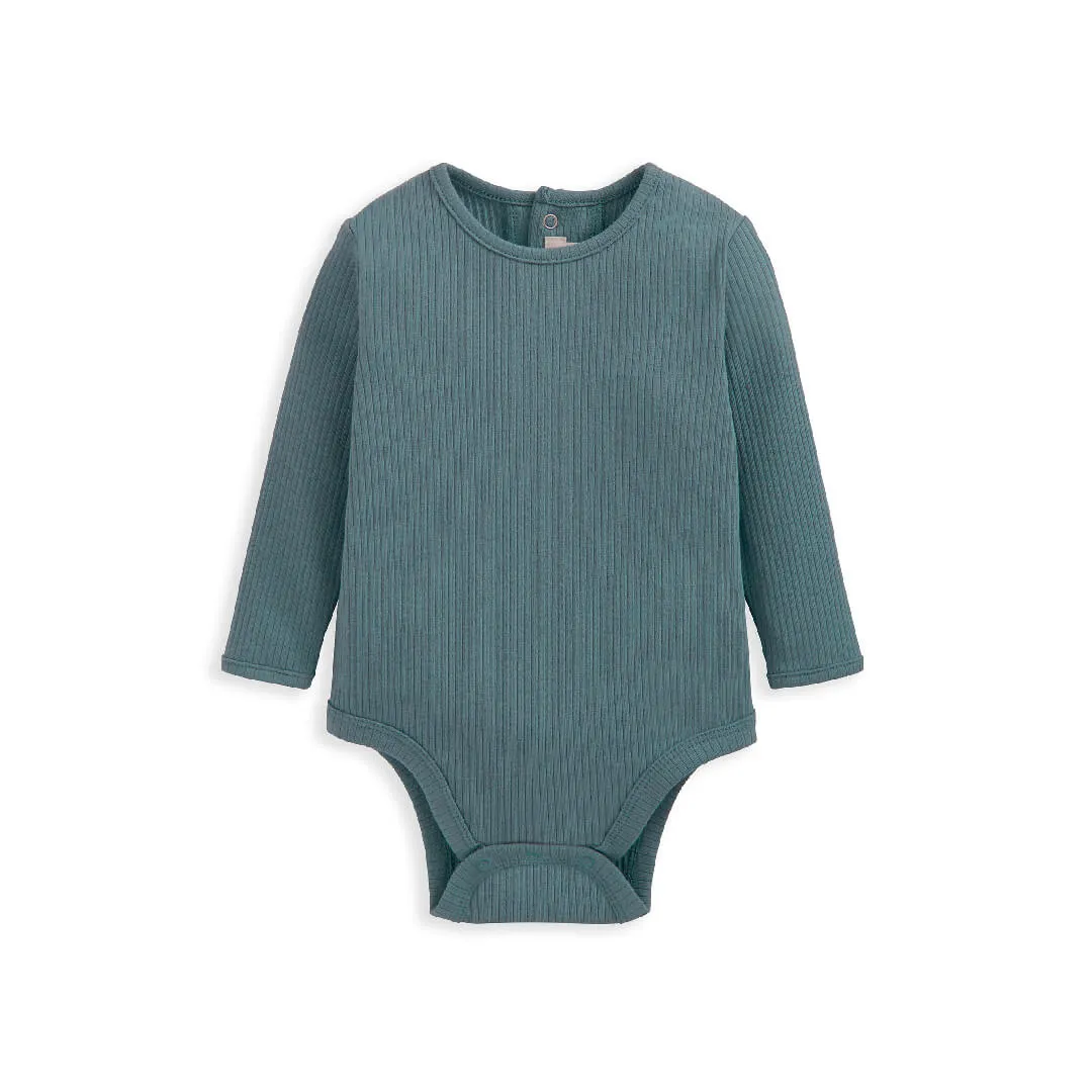 Mamas and Papas Blue Organic Cotton Ribbed Set - 2 Piece Set