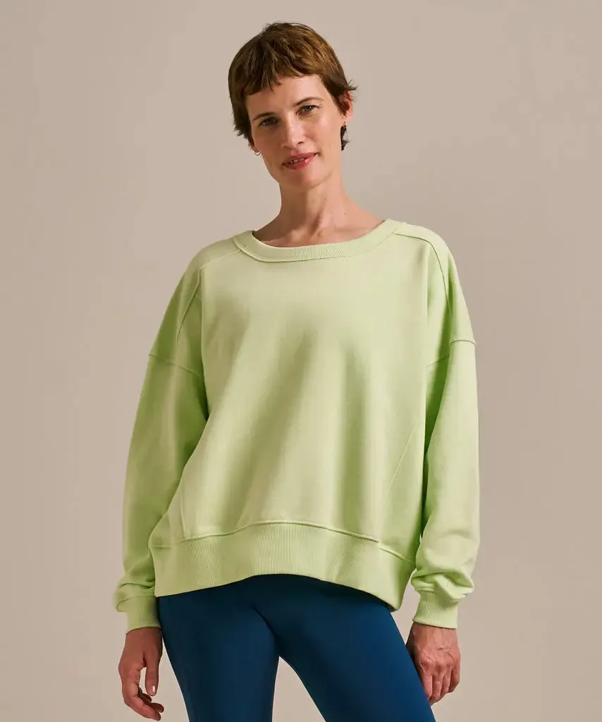 Matcha Salwarpe Oversized Crew Neck Sweat