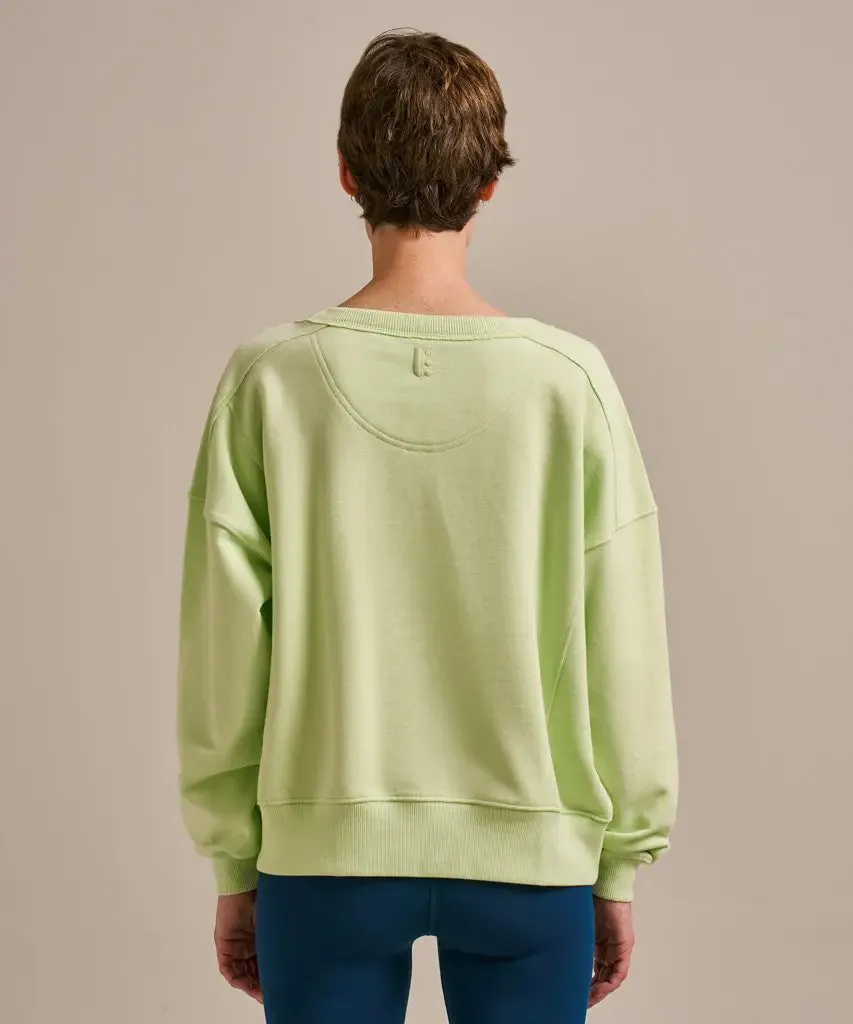 Matcha Salwarpe Oversized Crew Neck Sweat