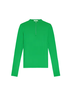 Men’s Activewear 2.0 Zipped Long Sleeve Top—jade green