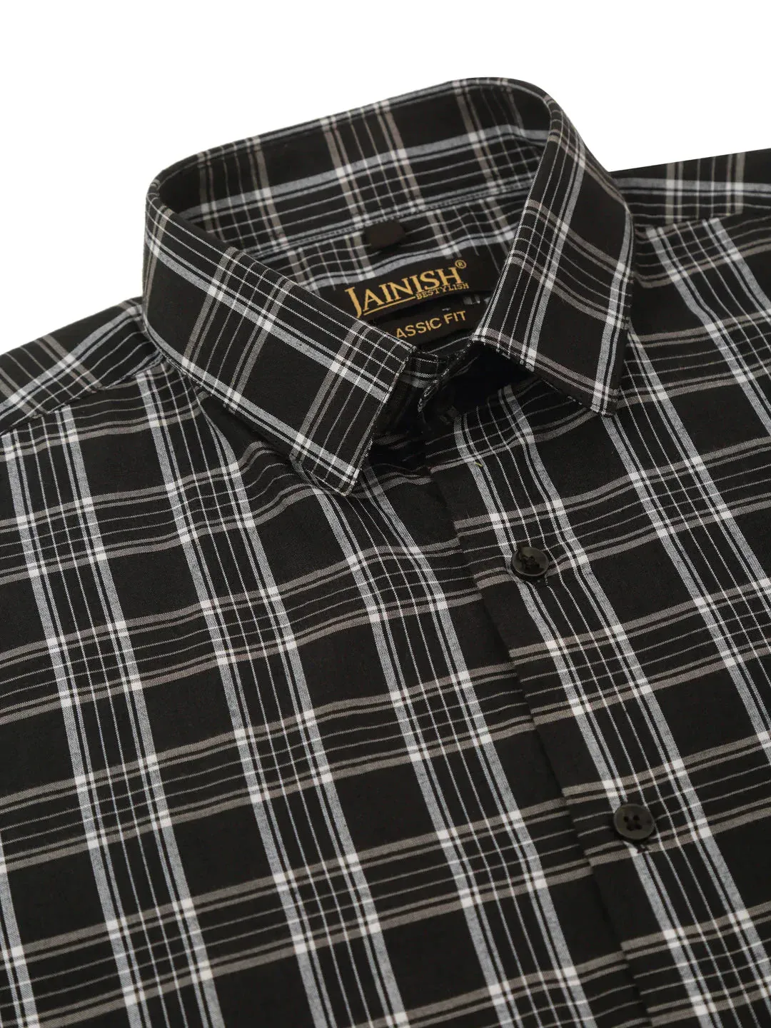 Men'S Cotton Checked Half Sleeve Formal Shirts