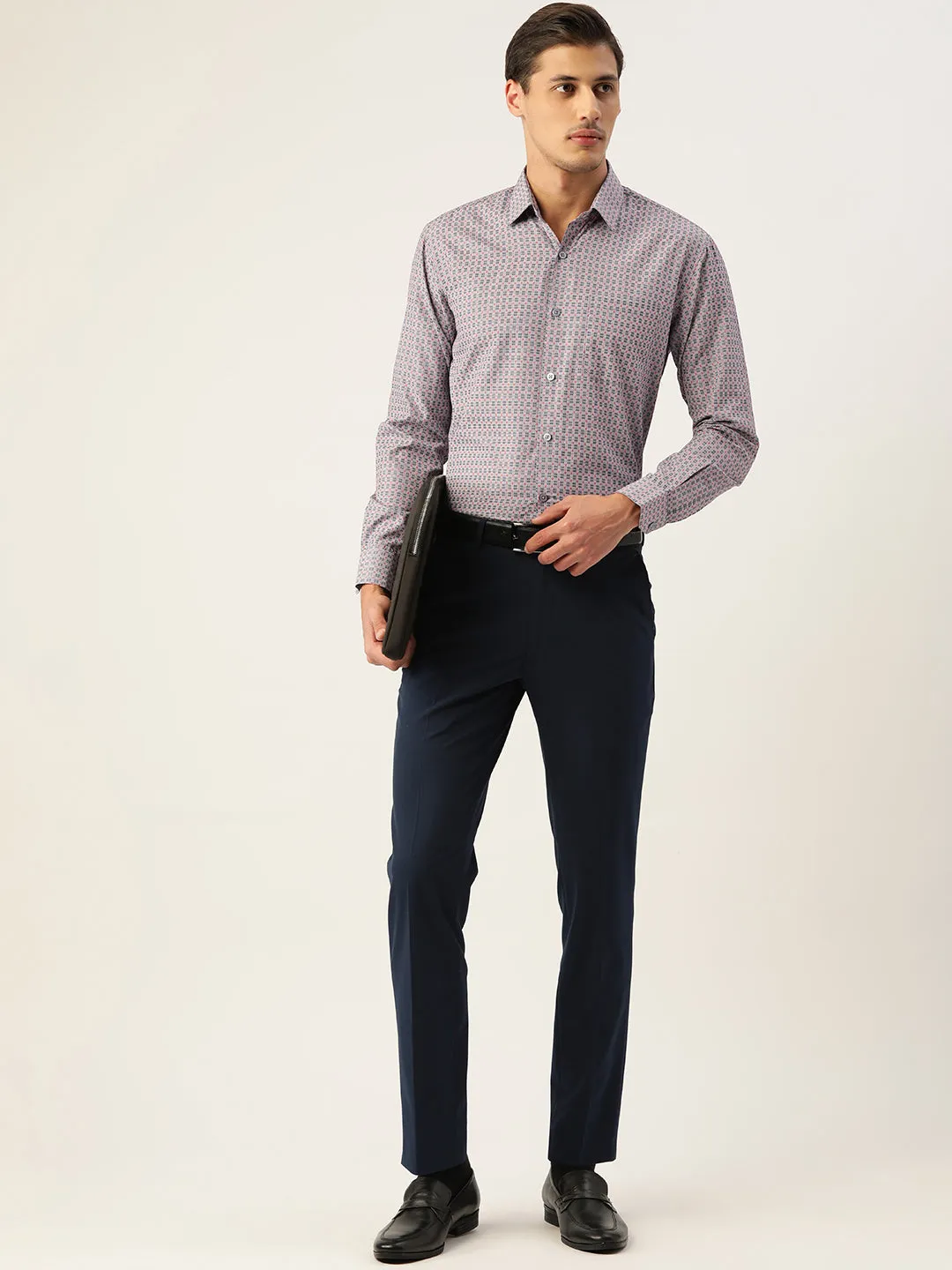 Men'S Cotton Micro Checked Formal Shirts