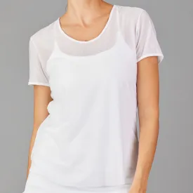 Mesh Layering Tee (white)