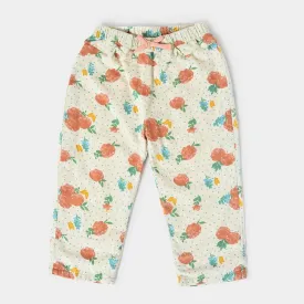 Misty Knitted Blooming Cream Pant