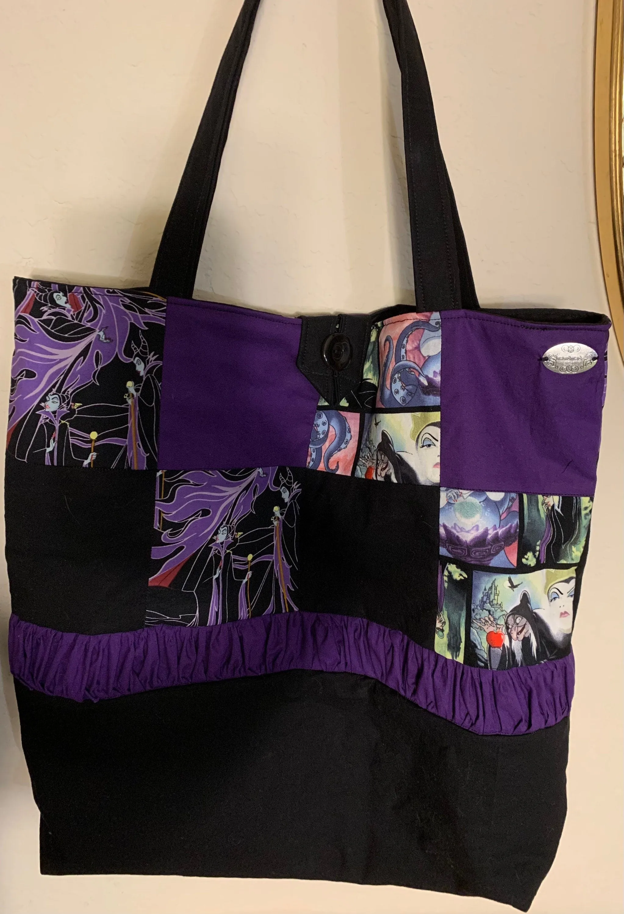 Patchwork tote bags Disney theme