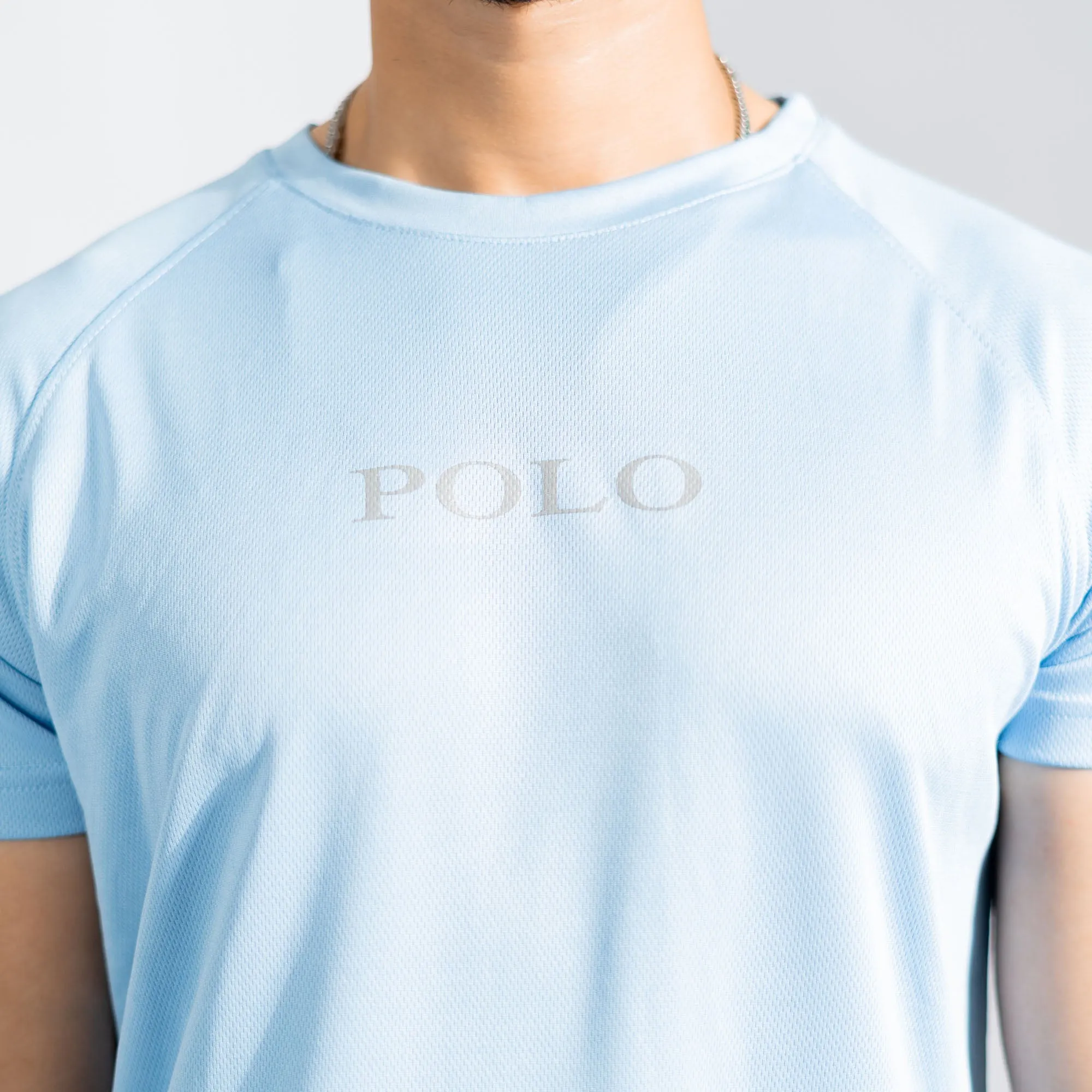 Polo Republica Men's Polo Stripes & Back Pony Activewear Tee Shirt