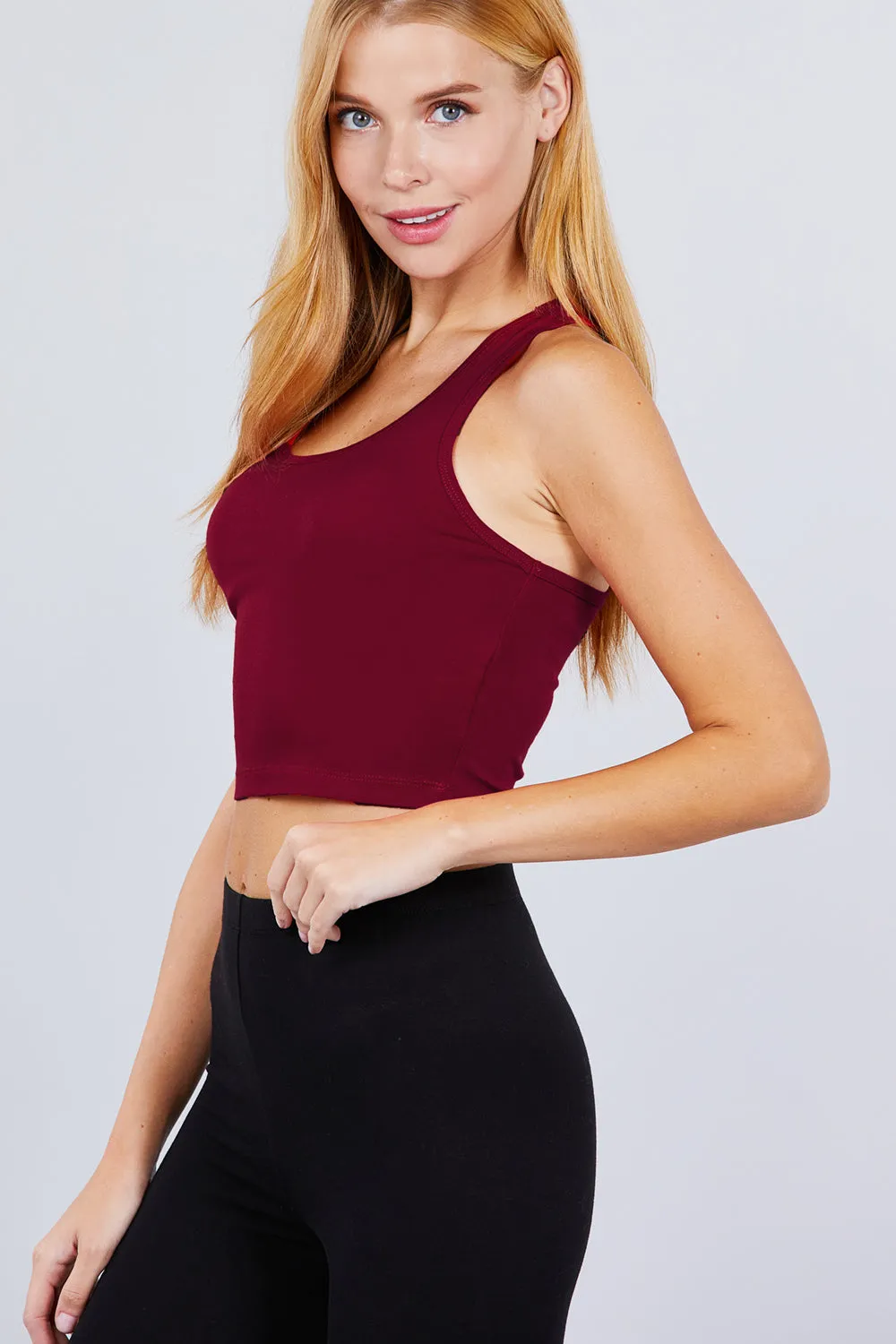 Racerback Crop Tank Top