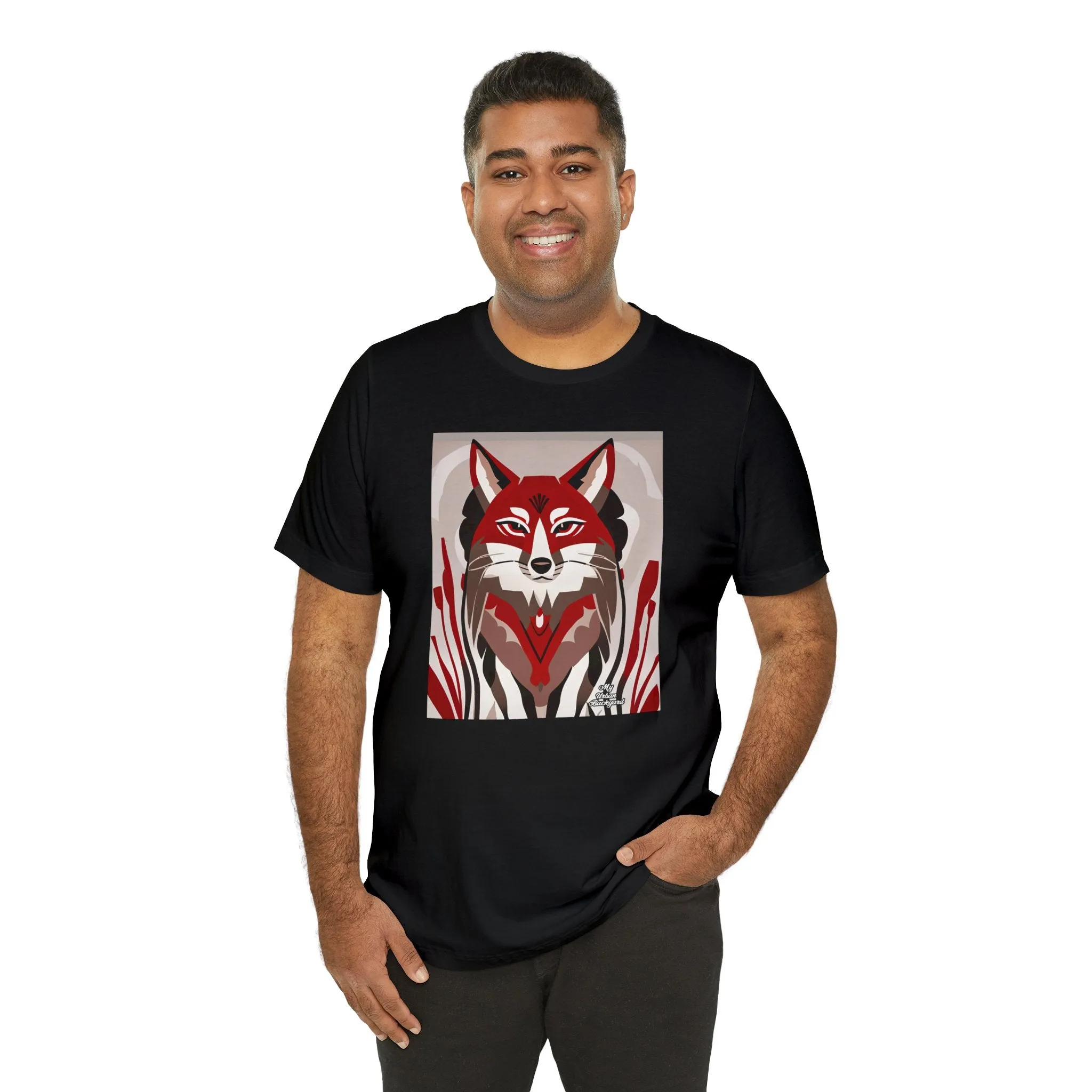 Red Coyote, Soft 100% Jersey Cotton T-Shirt, Unisex, Short Sleeve, Retail Fit