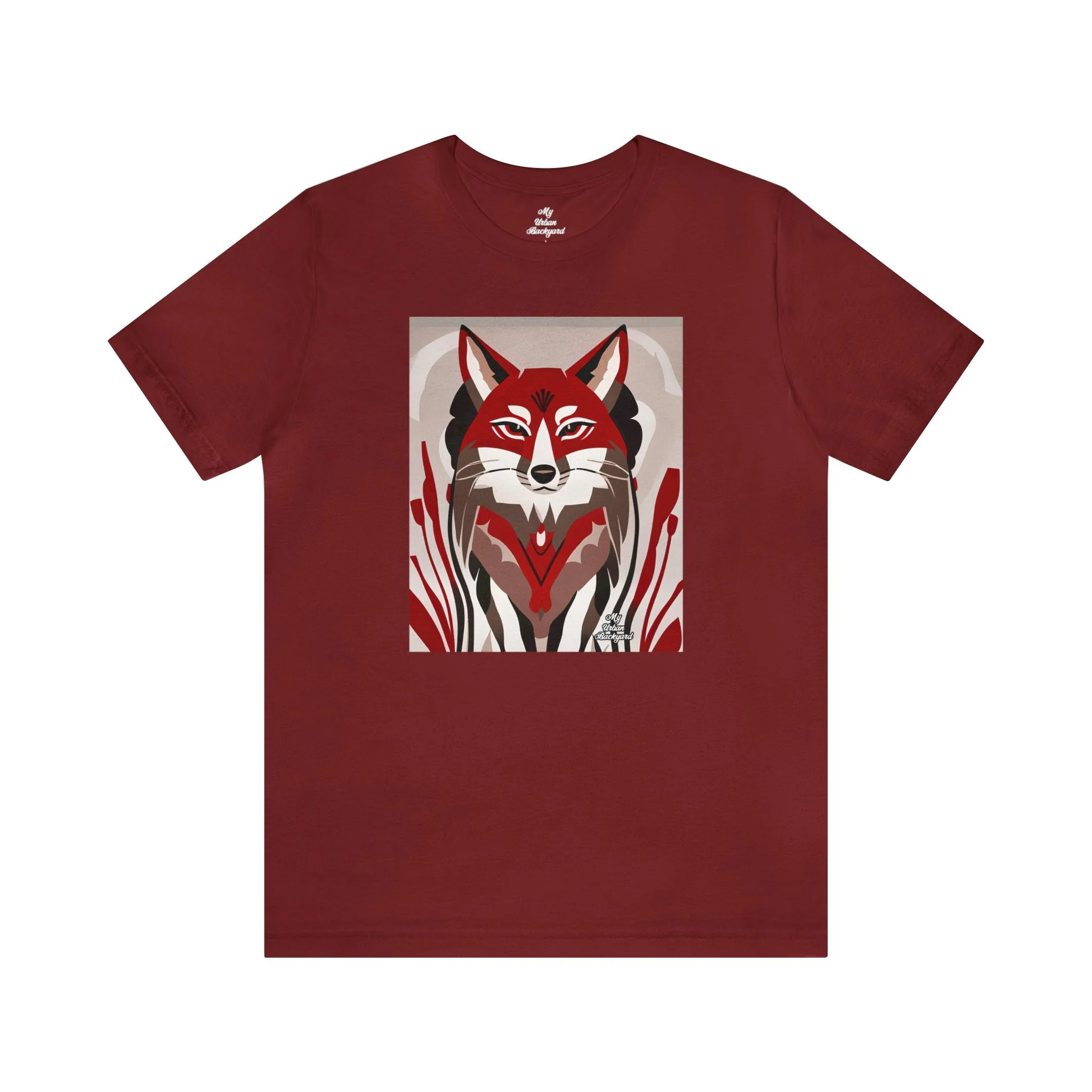 Red Coyote, Soft 100% Jersey Cotton T-Shirt, Unisex, Short Sleeve, Retail Fit