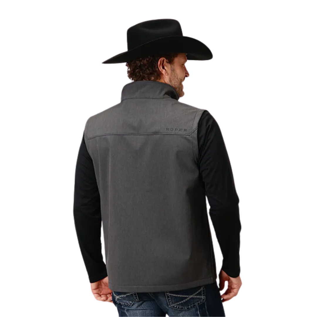 Roper Men's Heather Soft Shell Grey Vest