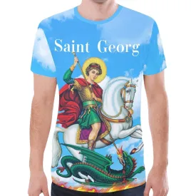 Saint Georg church  men t-shirt sky blue cloud New All Over Print T-shirt for Men