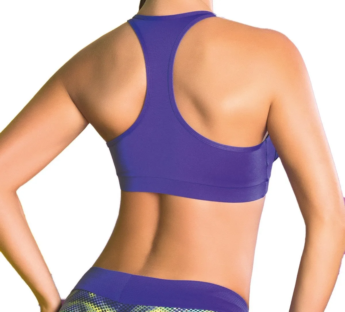 Sakkas Designer Activewear - Claudia Full Support Racerback Sports Bra