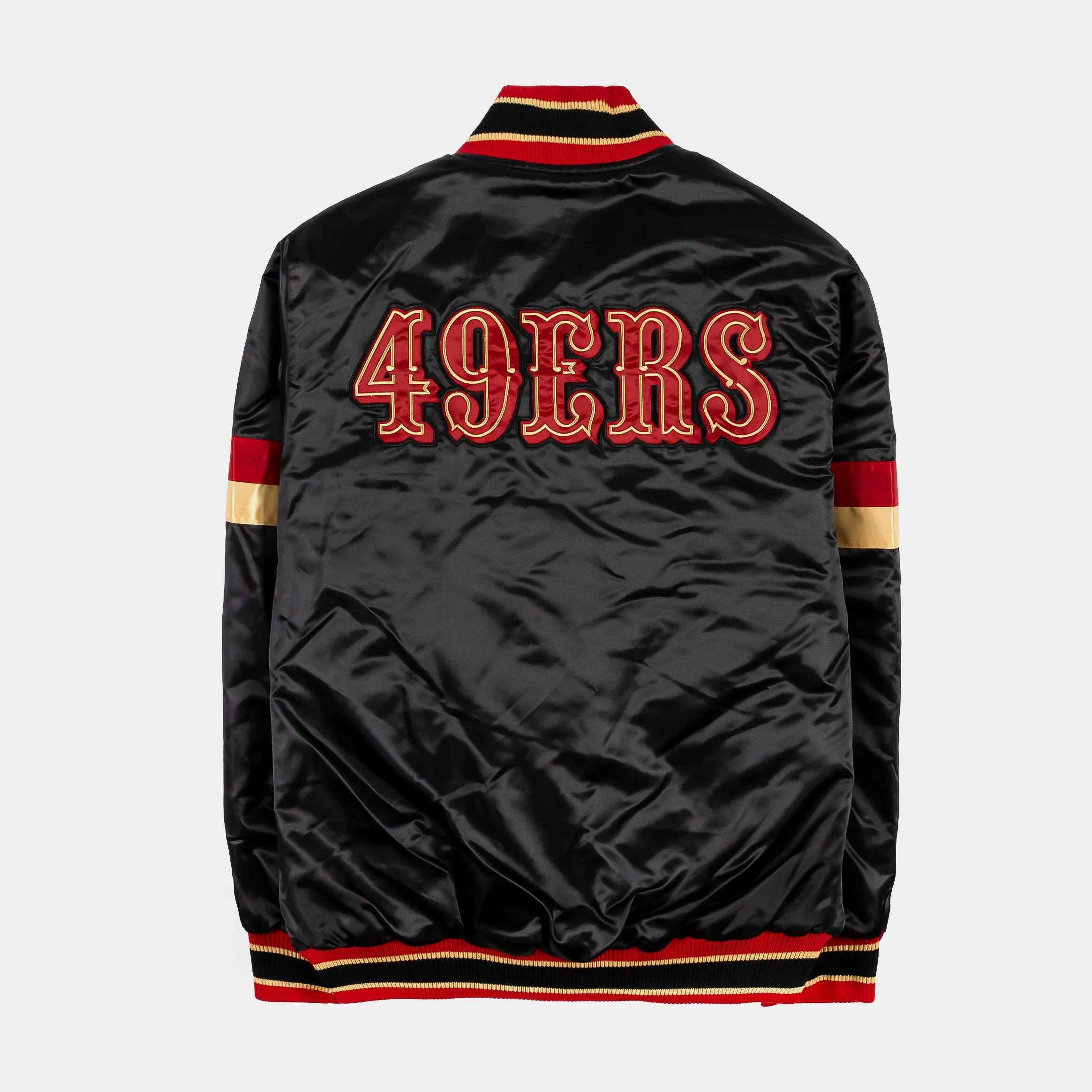 Shoe Palace Exclusive San Francisco 49ers Home Game Varsity Mens Jacket (Black/Red)