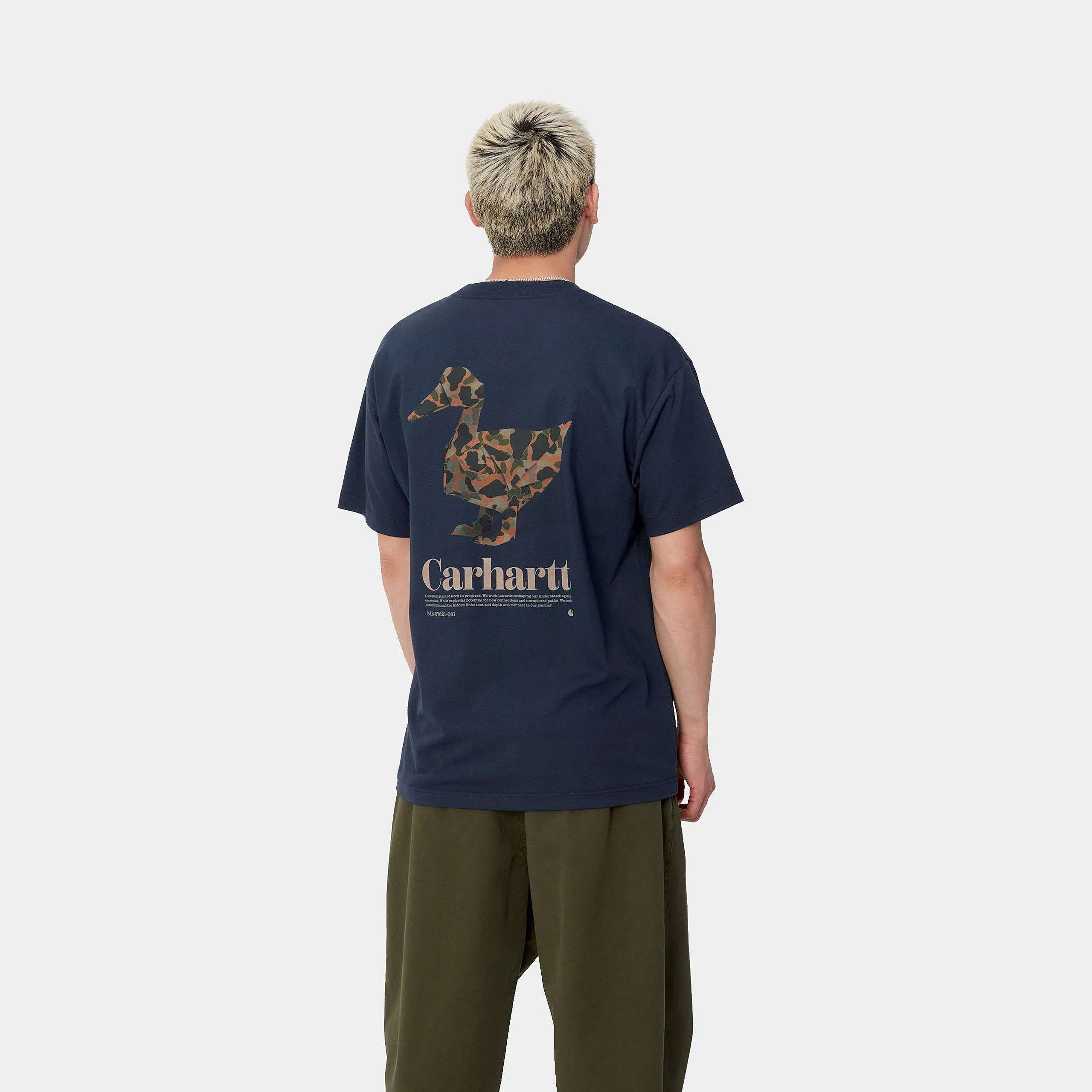 S/S Fold Duck T-Shirt / CARHARTT WIP / AIR FORCE BLUE