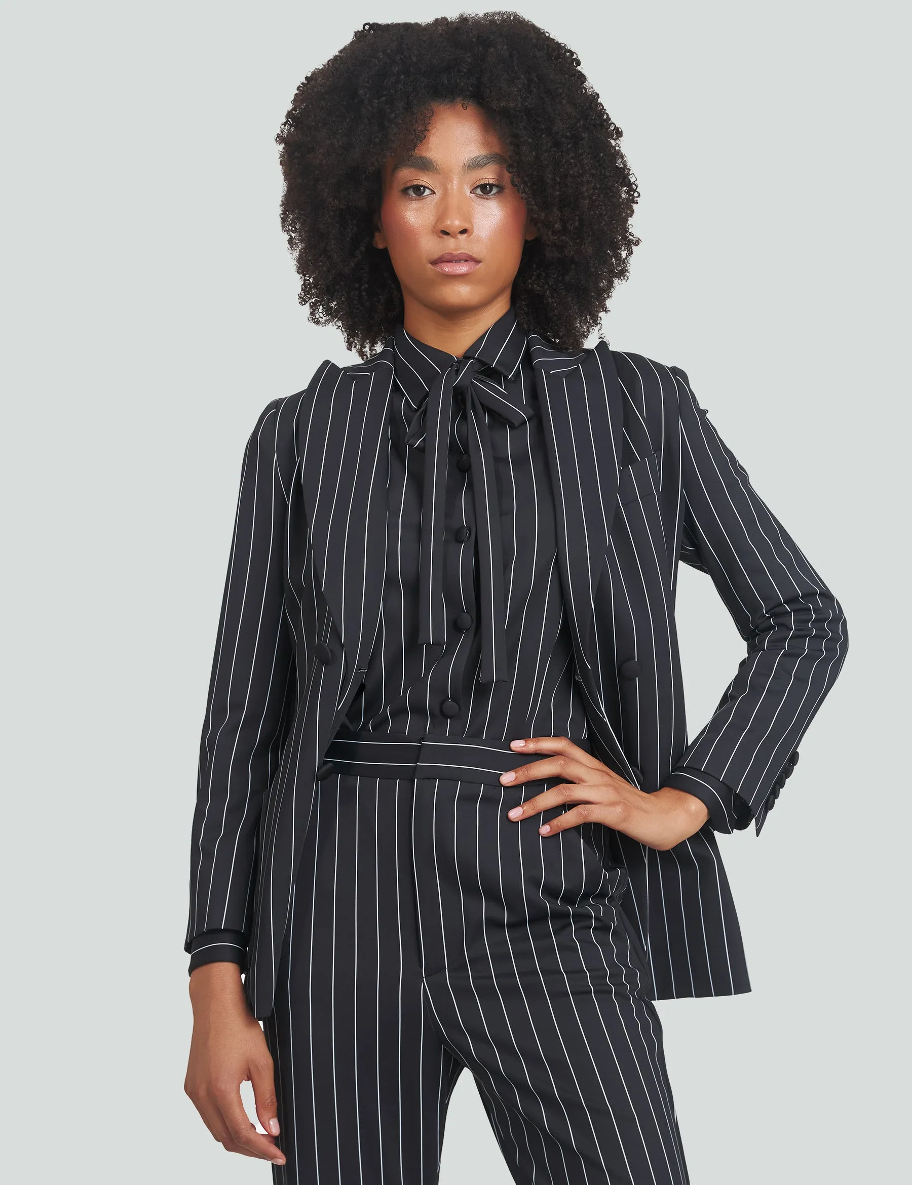 Striped Night Blazer