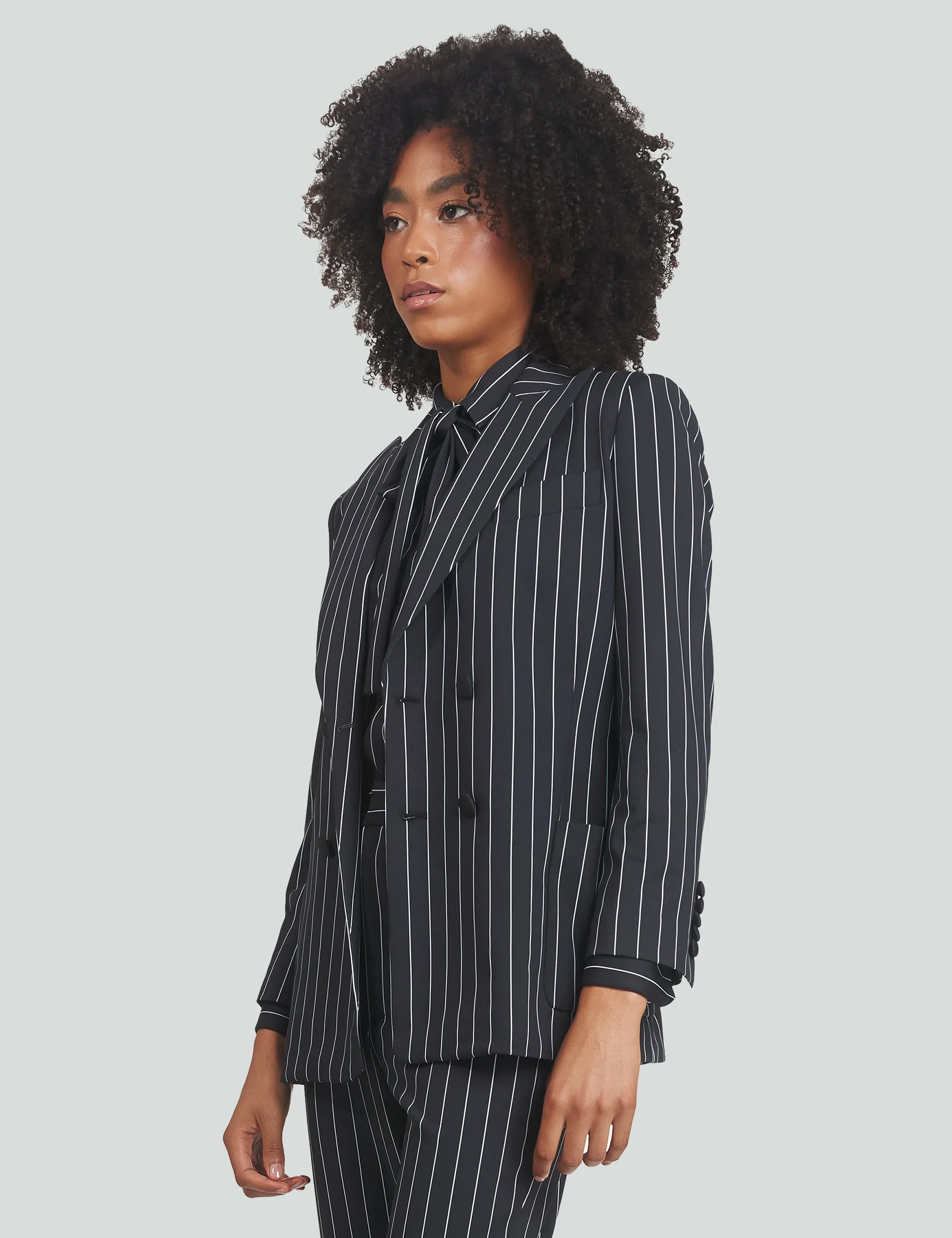 Striped Night Blazer