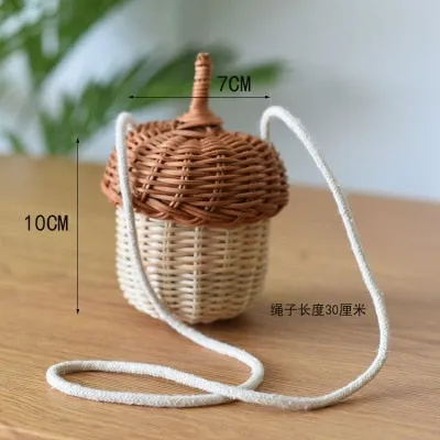 TEEK - Mushroom Basket and Acorn Straw Bags