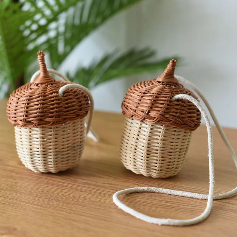 TEEK - Mushroom Basket and Acorn Straw Bags