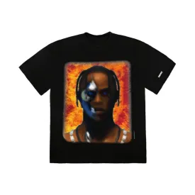 Travis Scott T-3500 Portrait T-Shirt Black